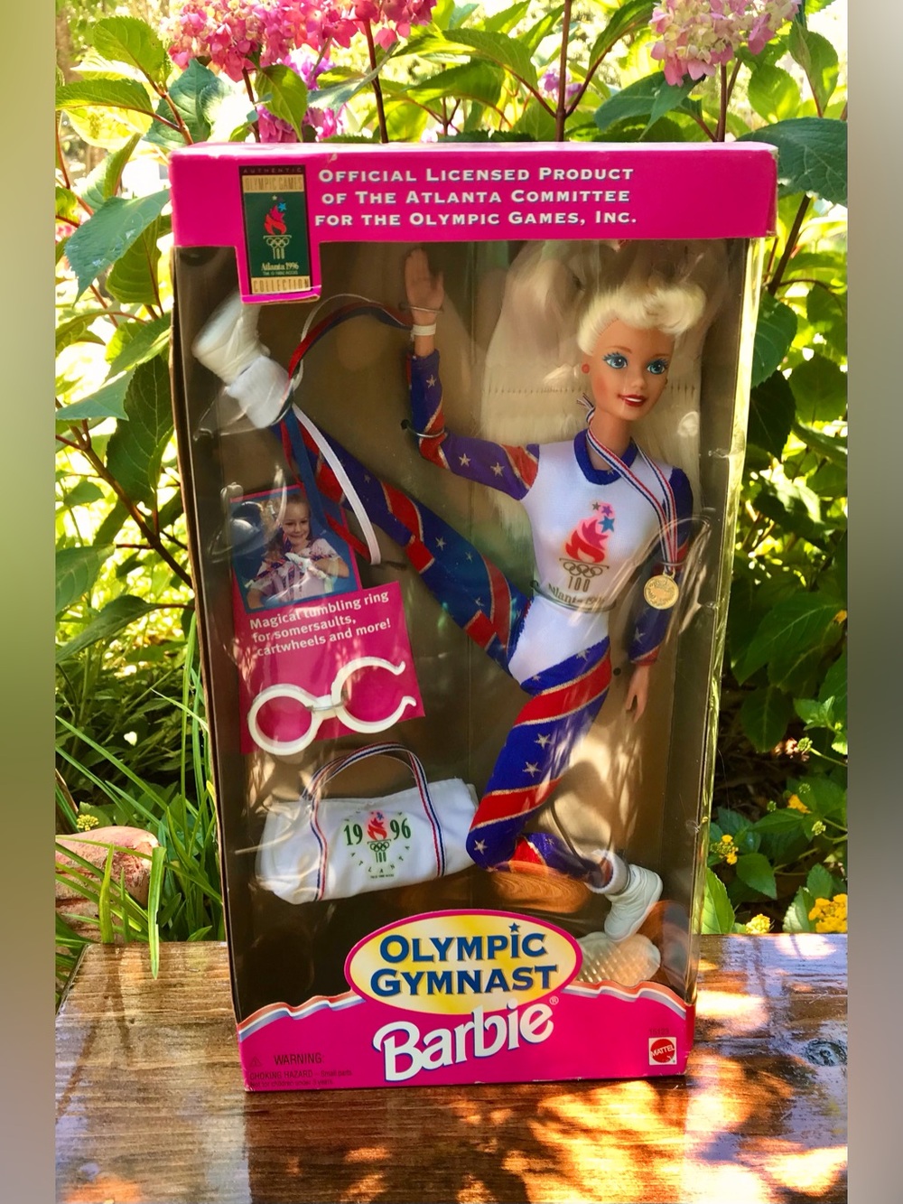 New 1996 Olympic Gymnasts BARBIE Doll & Accessories Gymnastics Girl Doll
